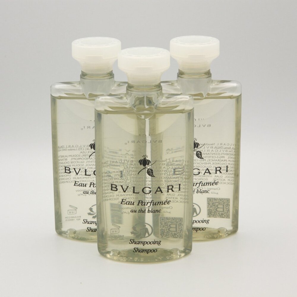 BVLGARI au thé Blanc Pack Of 12 NEW (White Tea) Shampoo - 2.5 Fl oz / 75mL